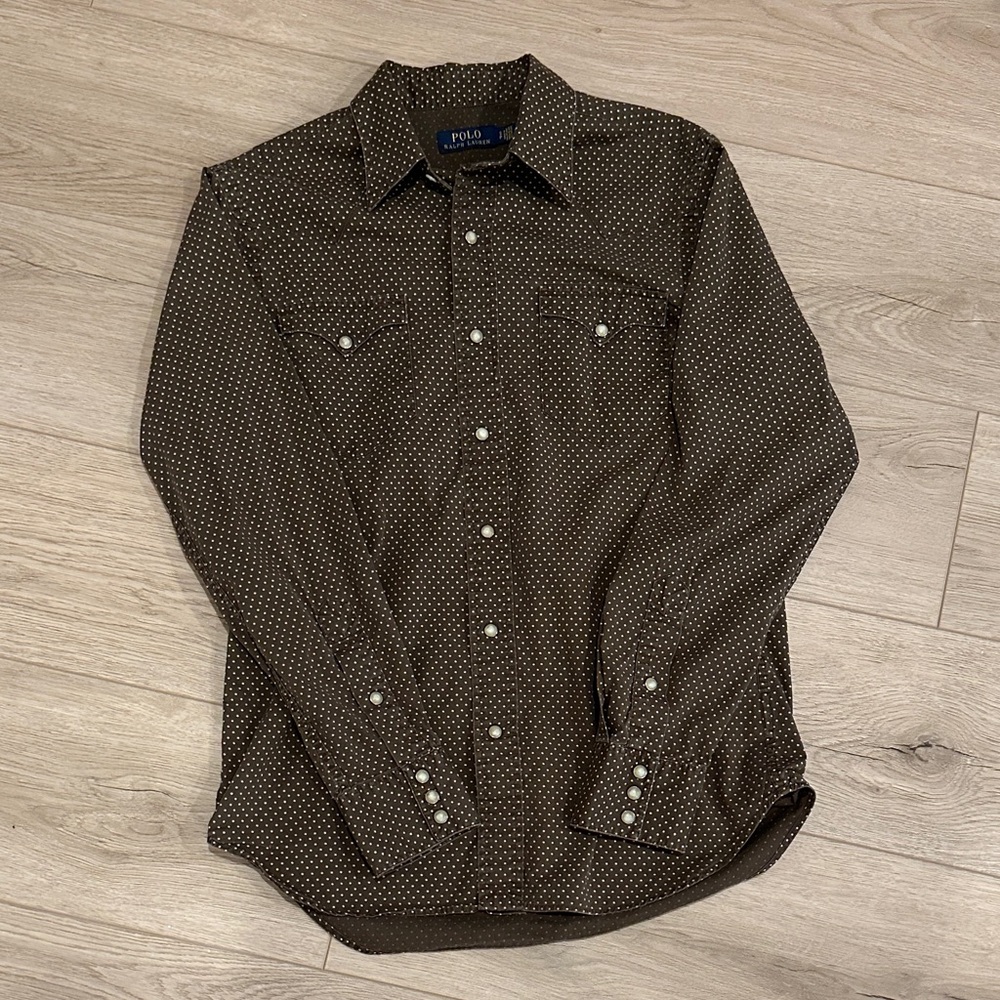 Polo Ralph Lauren Vintage Western Style Star Patterned Men's Shirt